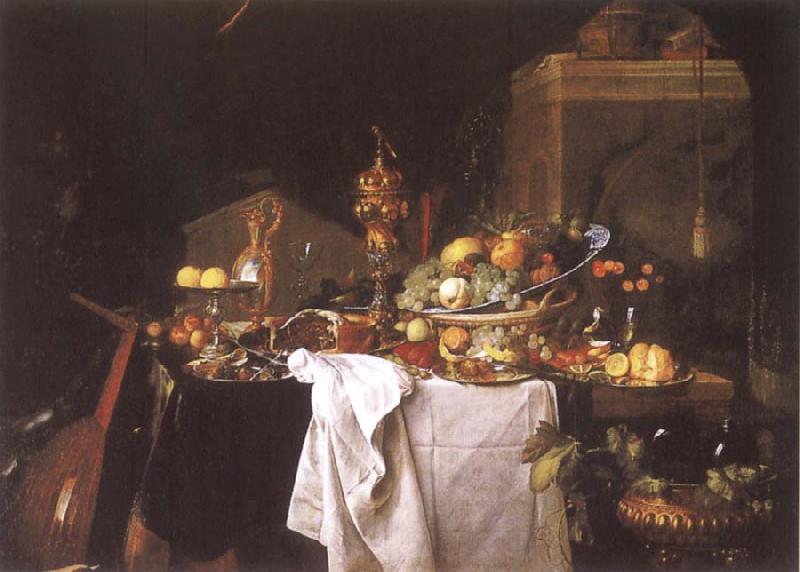 Jan Davidz de Heem Still-life with Dessert France oil painting art